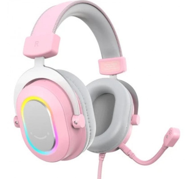 Fifine Навушники Fifine H6 RGB 7.1 Pink (H6P)