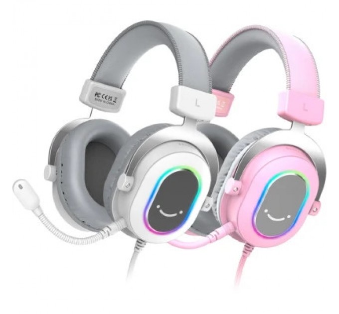 Fifine Навушники Fifine H6 RGB 7.1 Pink (H6P)