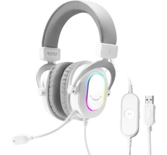 Fifine Навушники Fifine H6 RGB 7.1 White (H6W)