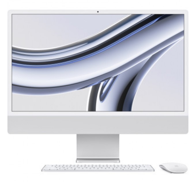 Apple Комп'ютер Apple A2873 24" iMac Retina 4.5K / Apple M3 with 10-core GPU, 512SSD, Silver (MQRK3UA/A)