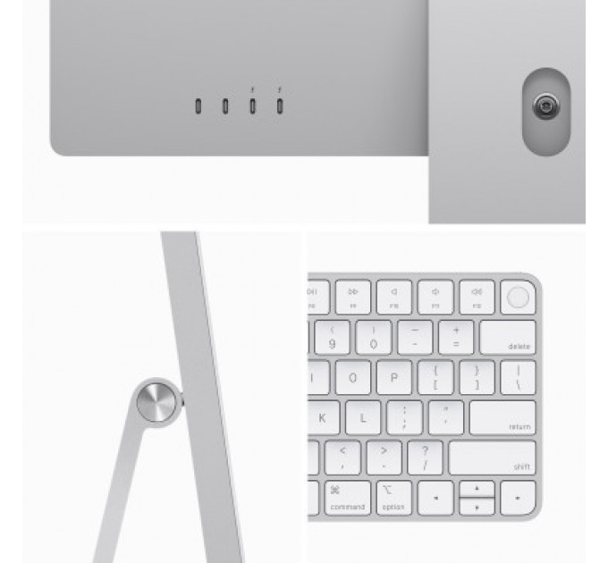 Apple Комп'ютер Apple A2873 24" iMac Retina 4.5K / Apple M3 with 10-core GPU, 512SSD, Silver (MQRK3UA/A)