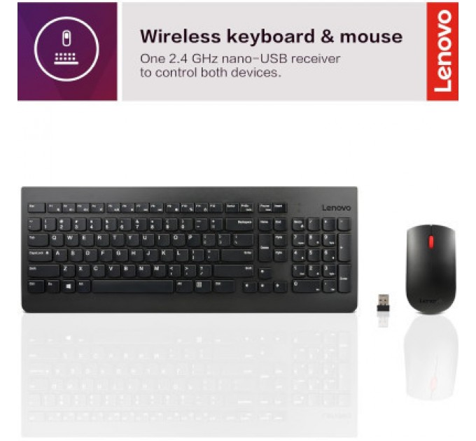 Lenovo Комплект Lenovo 510 Combo Wireless UA Black (GX31D64836)