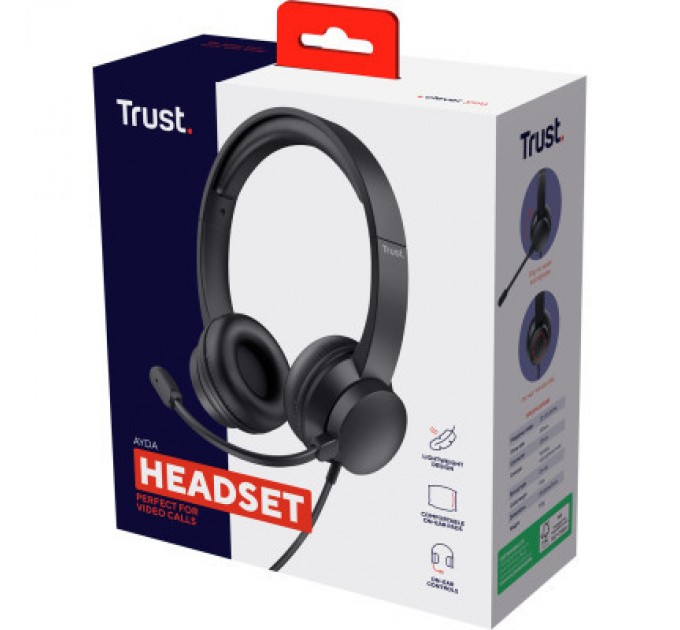 Trust Навушники Trust Ayda PC 3.5mm Black (25087)