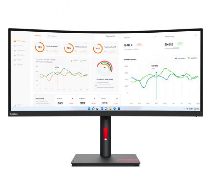Lenovo Монітор Lenovo T34w-30 (63D4GAT1UA)