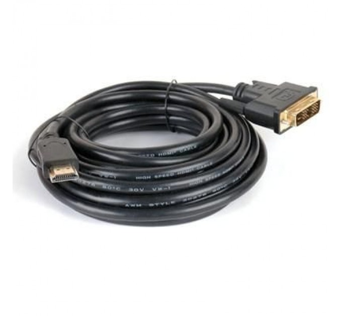Gemix Кабель мультимедійний HDMI to DVI 18+1pin M, 5.0m Gemix (Art.GC 1423)