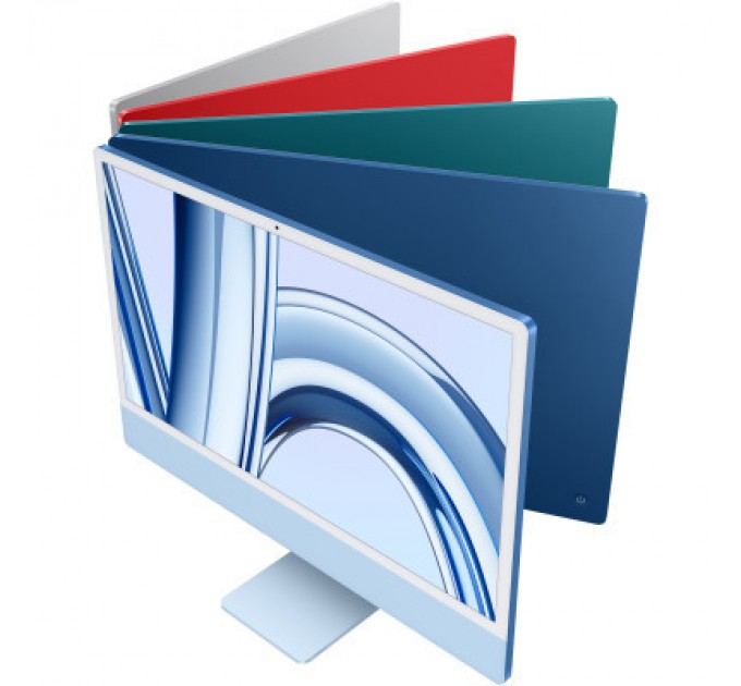 Apple Комп'ютер Apple A2874 24" iMac Retina 4.5K / Apple M3 with 8-core GPU, 256SSD, Silver (MQR93UA/A)