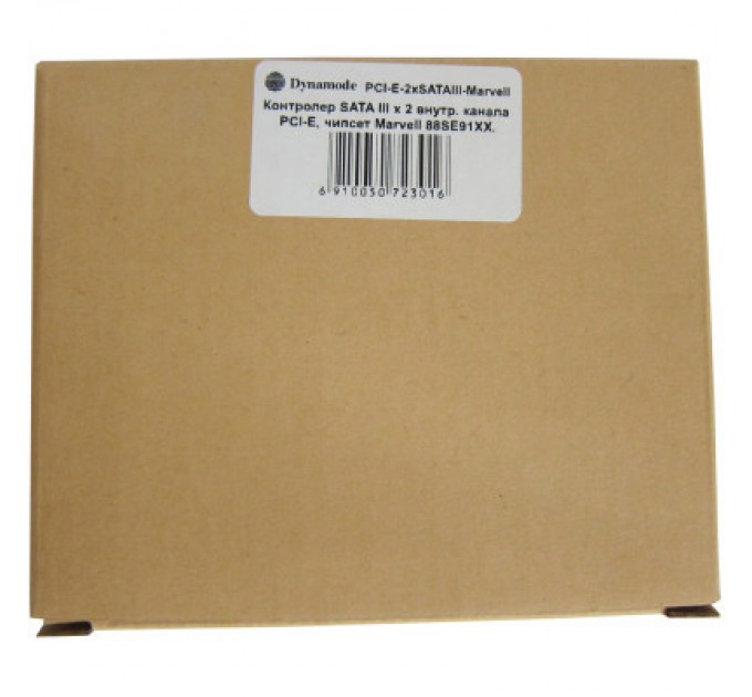 Dynamode Контролер Dynamode PCI-E to 2 х SATA III (6 Gb/s), 2 ch (PCI-E-2xSATAIII-Marvell)