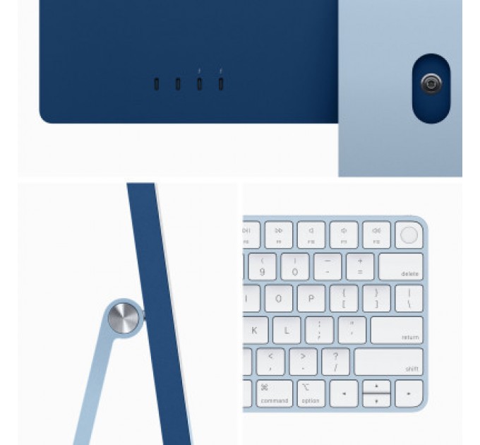 Apple Комп'ютер Apple A2873 24" iMac Retina 4.5K / Apple M3 with 10-core GPU, 512SSD, Blue (MQRR3UA/A)