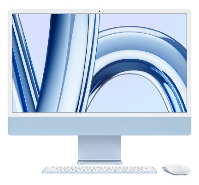 Apple Комп'ютер Apple A2873 24" iMac Retina 4.5K / Apple M3 with 10-core GPU, 512SSD, Blue (MQRR3UA/A)