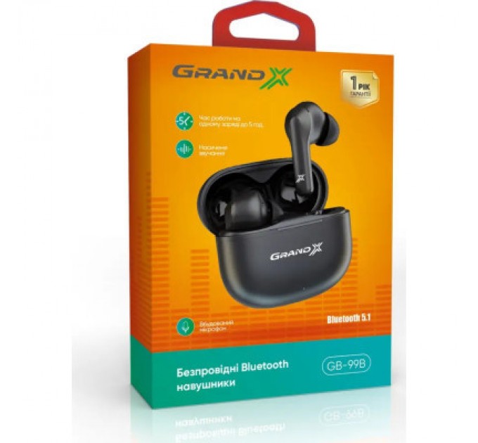 Grand-X Навушники Grand-X GB-99B Black (GB-99B)