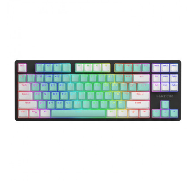 Hator Клавіатура Hator Rockfall 2 Mecha Signature Edition USB Black/Mint/White (HTK-520-BMW)