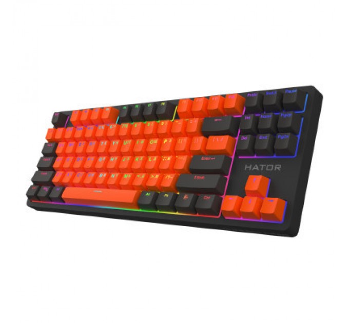 Hator Клавіатура Hator Rockfall 2 Mecha Signature Edition USB Black/Orange/Black (HTK-520-BOB)