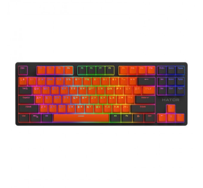 Hator Клавіатура Hator Rockfall 2 Mecha Signature Edition USB Black/Orange/Black (HTK-520-BOB)