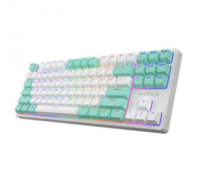 Hator Клавіатура Hator Rockfall 2 Mecha Signature Edition USB White/White/Mint (HTK-521-WWM)