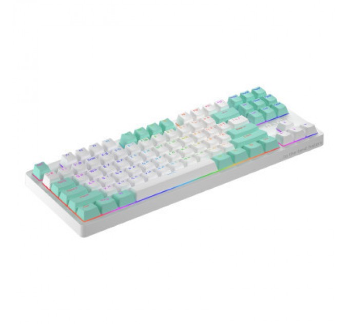 Hator Клавіатура Hator Rockfall 2 Mecha Signature Edition USB White/White/Mint (HTK-521-WWM)