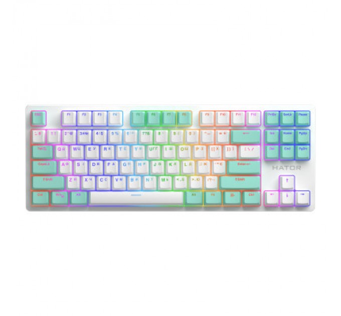 Hator Клавіатура Hator Rockfall 2 Mecha Signature Edition USB White/White/Mint (HTK-521-WWM)