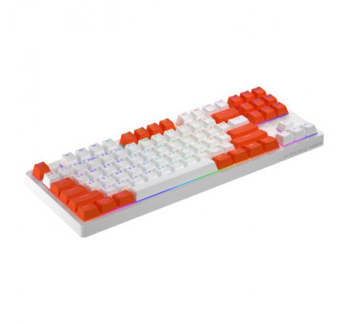 Hator Клавіатура Hator Rockfall 2 Mecha Signature Edition USB White/White/Orange (HTK-521-WWO)