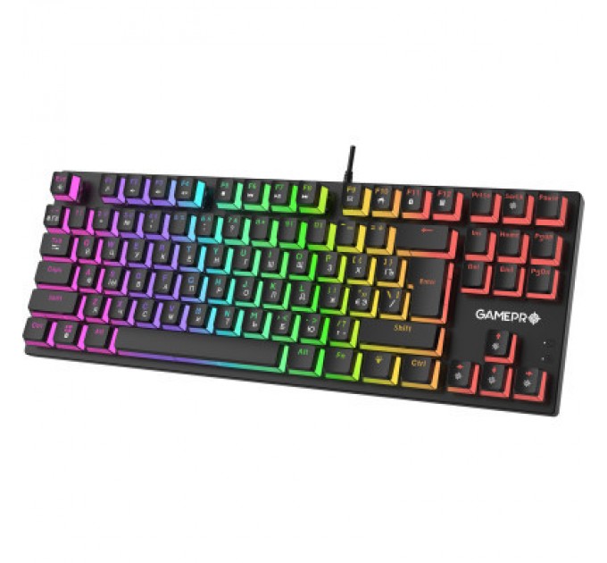 GamePro Клавіатура GamePro MK80R Red Switch RGB USB Black (MK80R)