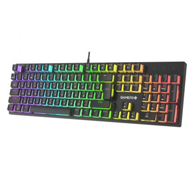 GamePro Клавіатура GamePro MK85R Red Switch RGB USB Black (MK85R)