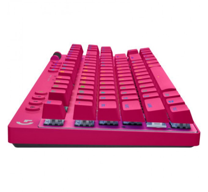 Logitech Клавіатура Logitech G PRO X TKL Lightspeed Tactile USB UA Magenta (920-012159)