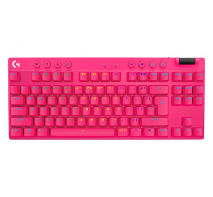 Logitech Клавіатура Logitech G PRO X TKL Lightspeed Tactile USB UA Magenta (920-012159)