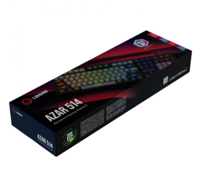 Lorgar Клавіатура Lorgar Azar 514 RGB USB UA Black (LRG-GK514B-UA)