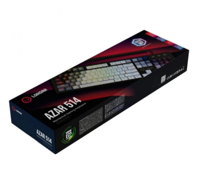 Lorgar Клавіатура Lorgar Azar 514 RGB USB UA White (LRG-GK514W-UA)