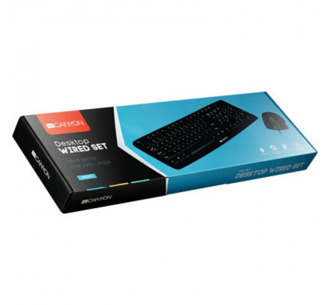 Canyon Комплект Canyon SET-1 Water resistant USB UA Black (CNE-CSET1)