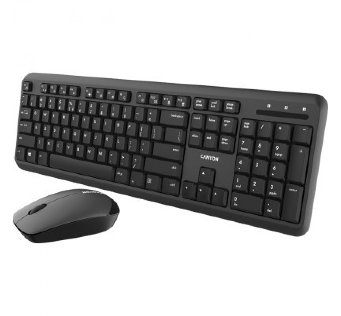 Canyon Комплект Canyon SET-W20 Velvet Wireless Silent UA Black (CNS-HSETW02)