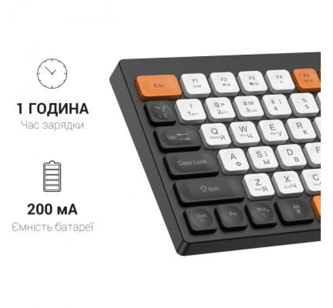 OfficePro Клавіатура OfficePro SK955B Wireless/Bluetooth Black (SK955B)