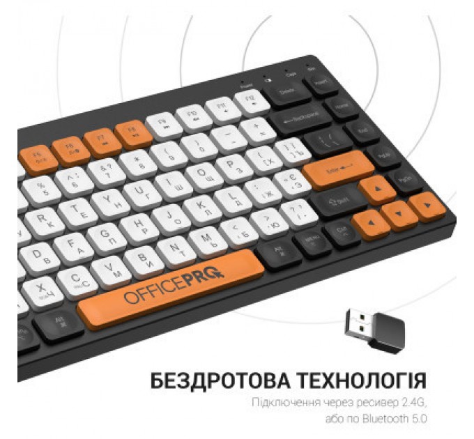 OfficePro Клавіатура OfficePro SK955B Wireless/Bluetooth Black (SK955B)