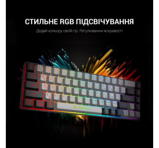 GamePro Клавіатура GamePro GK935 Wireless LED Black (GK935)