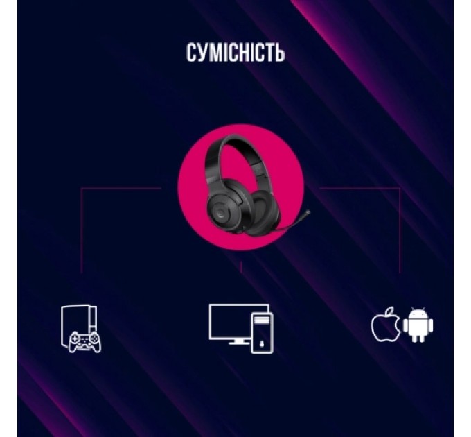 Lorgar Навушники Lorgar Noah 500 Wireless Gaming Black (LRG-GHS500)