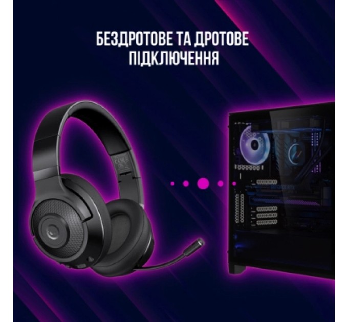 Lorgar Навушники Lorgar Noah 500 Wireless Gaming Black (LRG-GHS500)