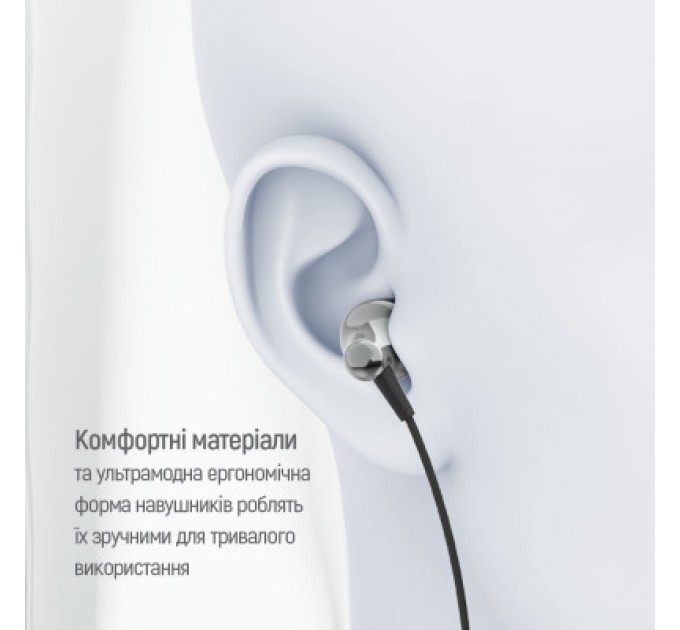 ColorWay Навушники ColorWay Slim 3.5 mm Wired Earphone Blast 1 Black (CW-WD01BK)