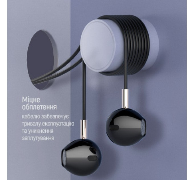 ColorWay Навушники ColorWay Slim 3.5 mm Wired Earphone Blast 2 Black (CW-WD02BK)