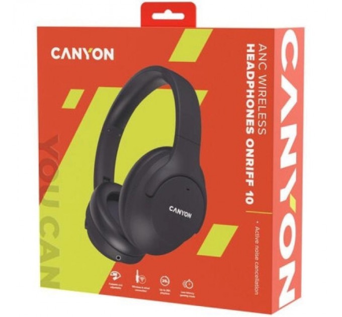 Canyon Навушники Canyon OnRiff 10 ANC Bluetooth Black (CNS-CBTHS10BK)