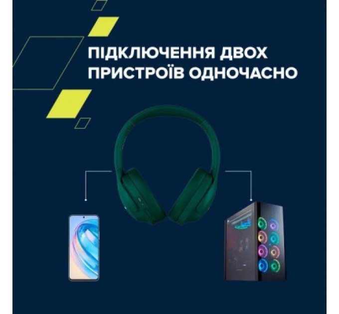 Canyon Навушники Canyon OnRiff 10 ANC Bluetooth Green (CNS-CBTHS10GN)