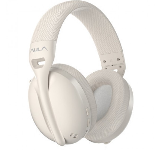 Aula Навушники Aula S6 - 3 in 1 Wired/2.4G Wireless/Bluetooth Milk Tea (6948391235578)