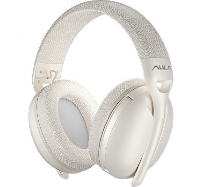 Aula Навушники Aula S6 - 3 in 1 Wired/2.4G Wireless/Bluetooth Milk Tea (6948391235578)