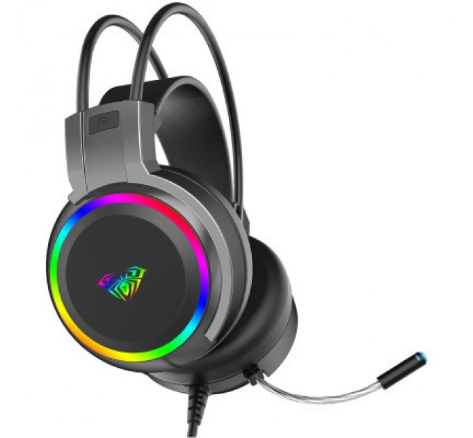 Aula Навушники Aula S608 Wired Gaming Headset 3.5mm*2 + USB Black (6948391235509)