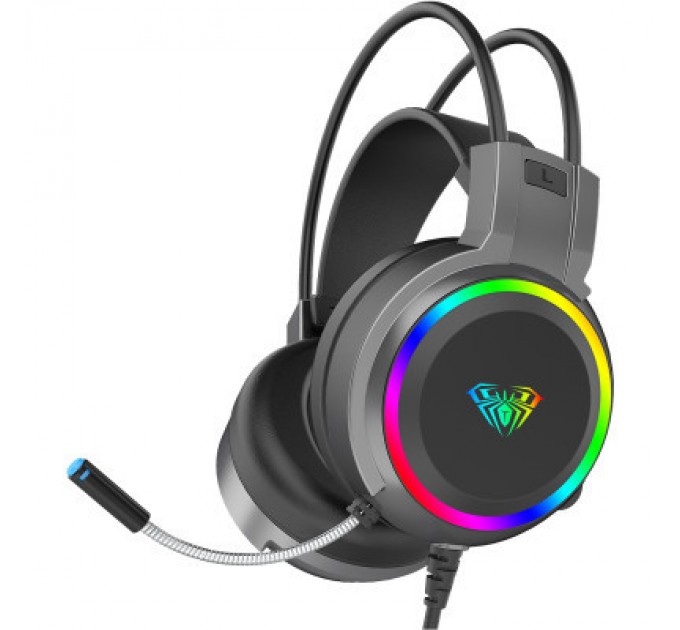 Aula Навушники Aula S608 Wired Gaming Headset 3.5mm*2 + USB Black (6948391235509)