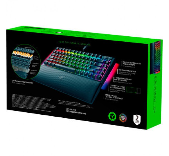 Razer Клавіатура Razer BlackWidow V4 75 USB UA Black (RZ03-05000100-R3M1)