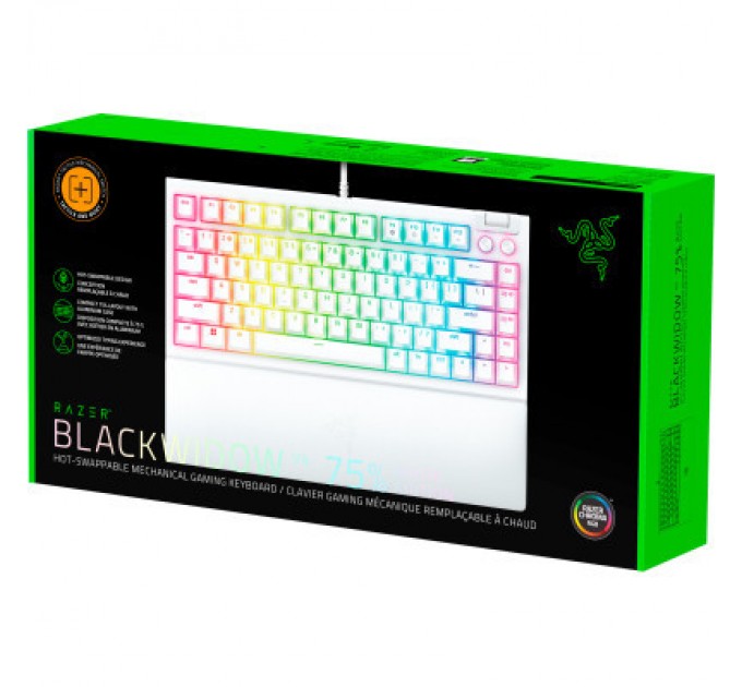 Razer Клавіатура Razer BlackWidow V4 75 USB UA White (RZ03-05001700-R3M1)