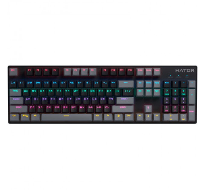 Hator Клавіатура Hator Starfall Rainbow Origin Red USB Black/Grey (HTK-608-BBG)