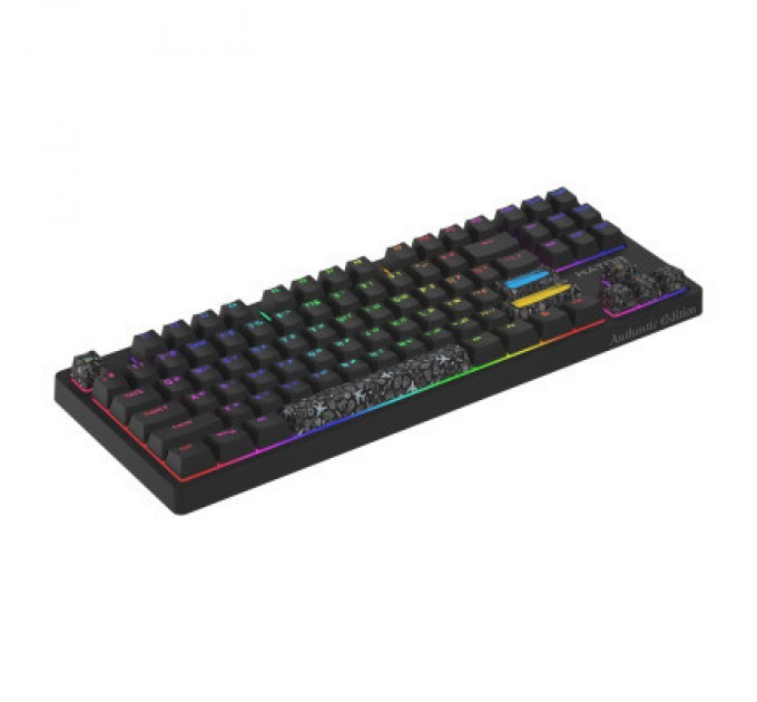 Hator Клавіатура Hator Rockfall 2 Mecha TKL Authentic Edition Aurum Milky Way Silent USB Black (HTK-530)