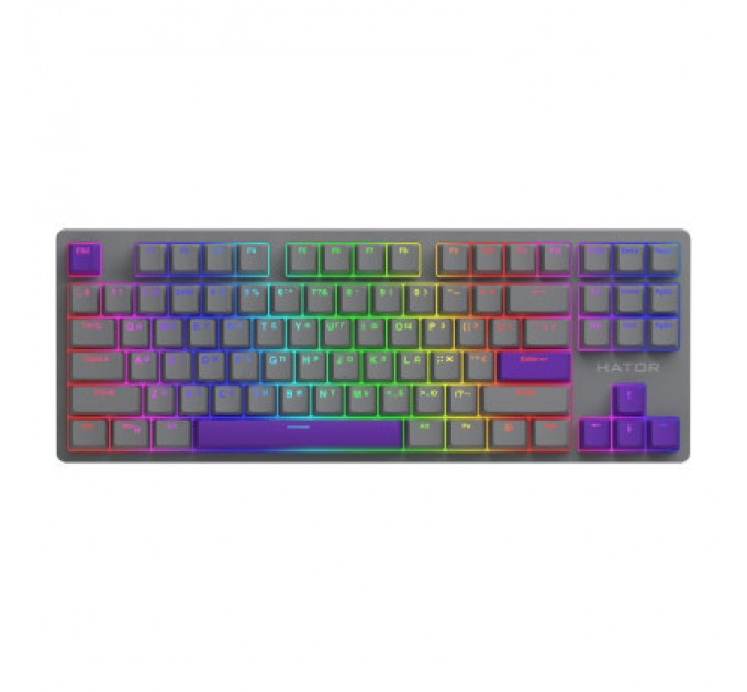 Hator Клавіатура Hator Rockfall 2 Autograph Edition Mecha TKL Aurum Choco USB Titanium (HTK-526)