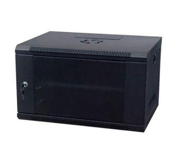 Kingda Шафа настінна Kingda 9U 19" 600x600 RAL9004 (KD-007-6609)