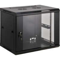 Шафа настінна Kingda 9U 19" 600x450 RAL9004 (KD-007-6409)