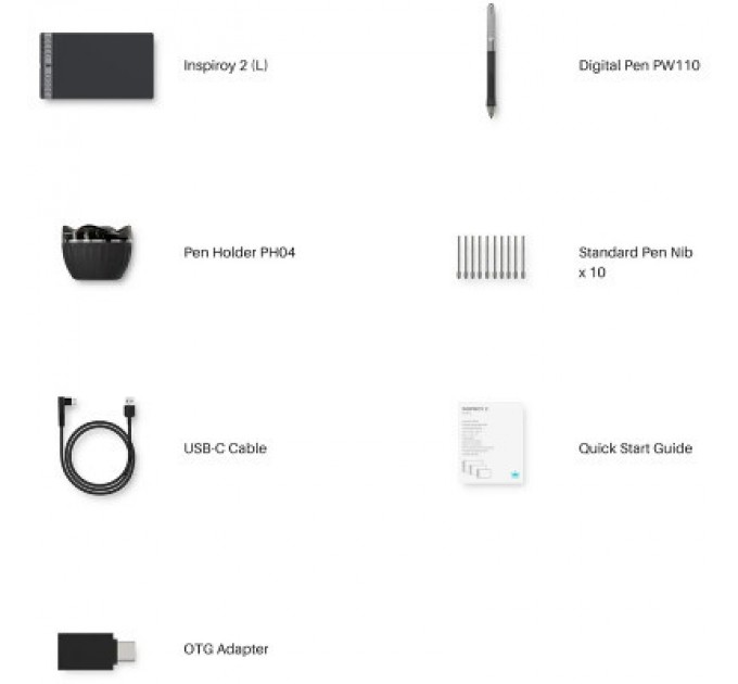 Huion Графічний планшет Huion Inspiroy 2 L (H1061P)